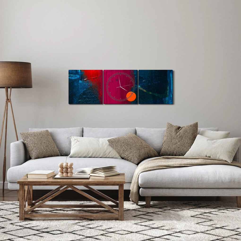 Színek képe (órával) (90x30 cm)