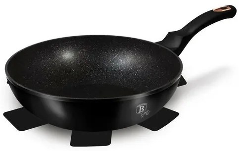 Berlinger Haus Black Rose Collection Wok serpenyő márvány felülettel, 30 cm