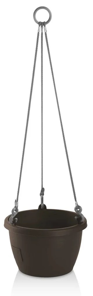 Gardenico Marina önöntöző felakasztható virágtartó barna, átmérő: 30 cm, 30 cm átmérőjű