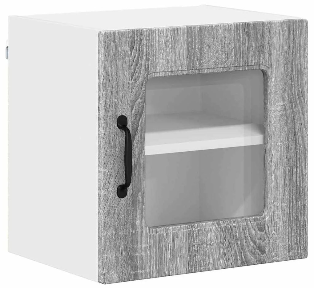 Fali konyhaszekrény 2 pcs Szürke Sonoma 40 x 31 x 40 cm Faanyag