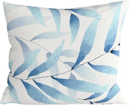 2 db Díszpárnahuzat mikroszálas KOVENDI 45x45 cm, kék-fehér