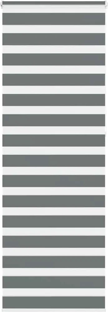 vidaXL zebrafüggönnyel sötét szürke szövetszélesség 80,9 cm poliészter