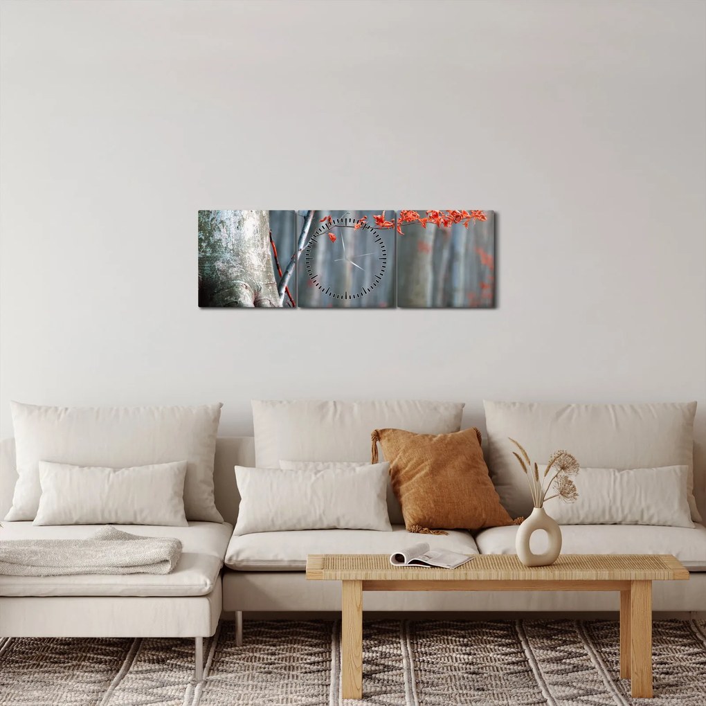 Kép - Ősz (órával) (90x30 cm)