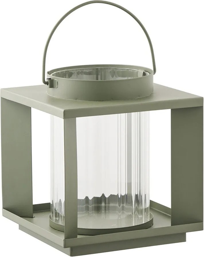 Fém-üveg lámpás (magasság 20,5 cm) Lohals – House Nordic