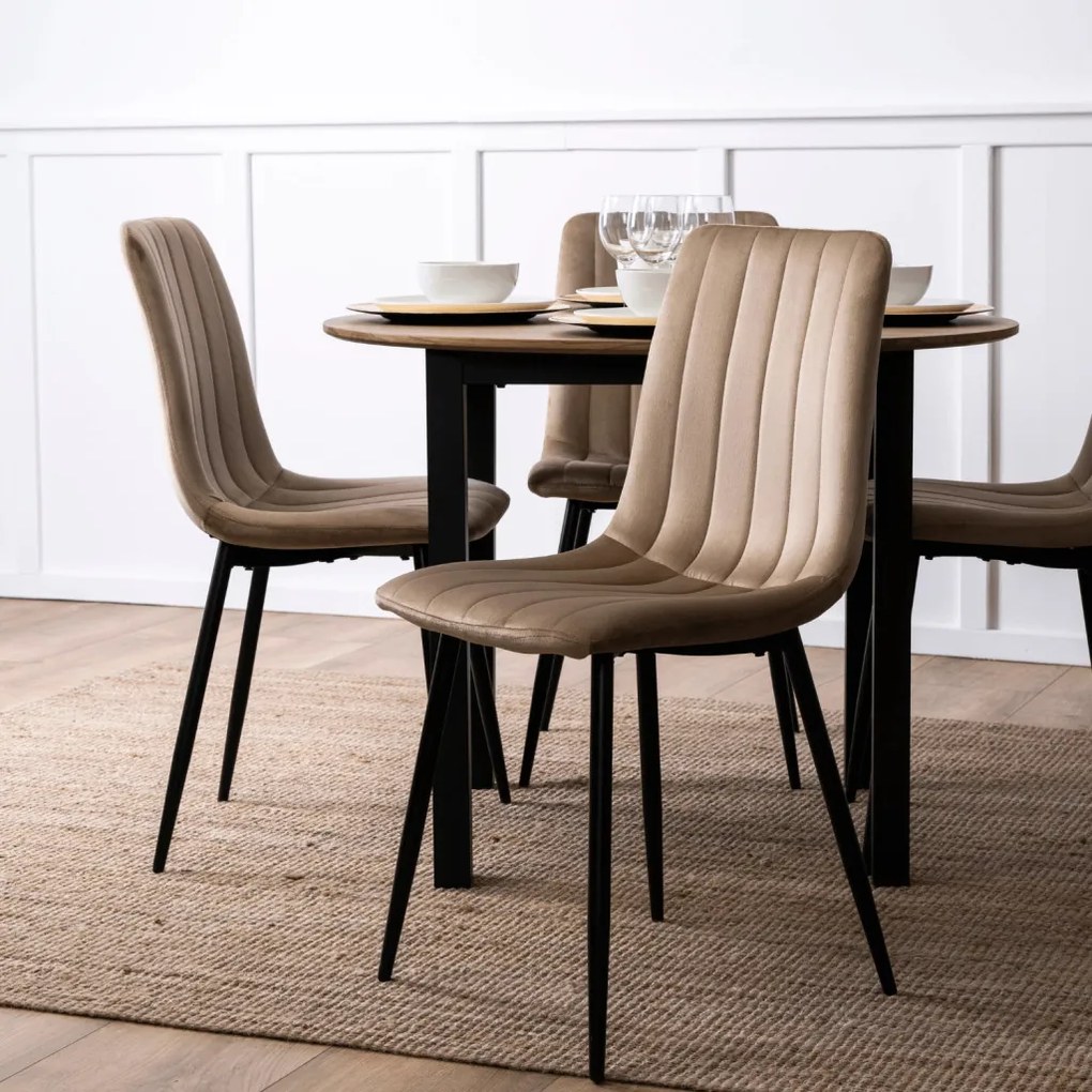 IBIS szék, bézs, velúr