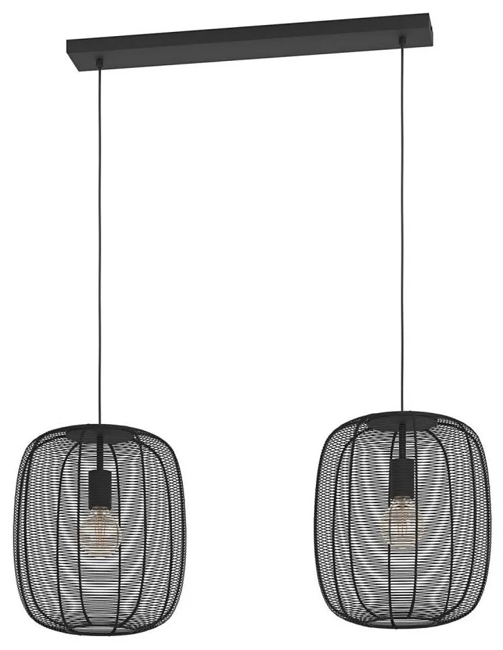 Eglo 43966 - Csillár zsinóron RINROE 2xE27/40W/230V