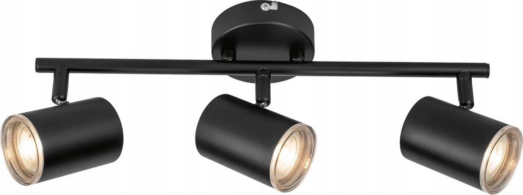 Plafon Livarno 46 x 9 cm Fekete Elegáns Mennyezeti Fali Lámpa Csillár