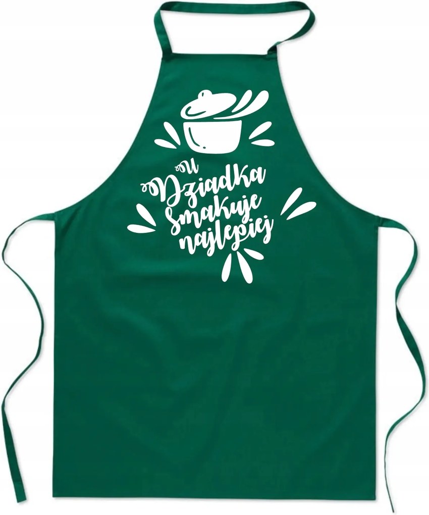 Konyhai Kötény zöld A Nagypapánál A Legjobb Ajándék FA_425_z