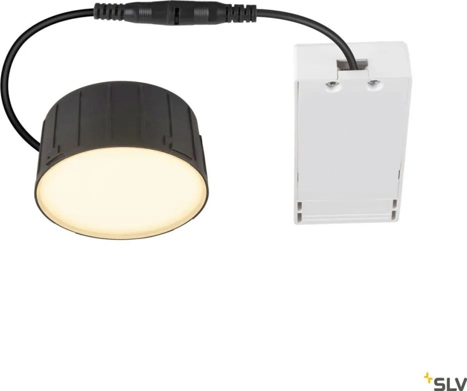SLV 1007508 DOWNLIGHT Kültéri Mennyezetbe Építhető Lámpa Fekete LED IP54