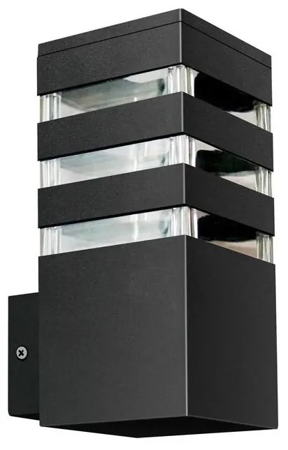 TEKSAS kültéri fali lámpa 1xE27/12W/230V IP44 antracit