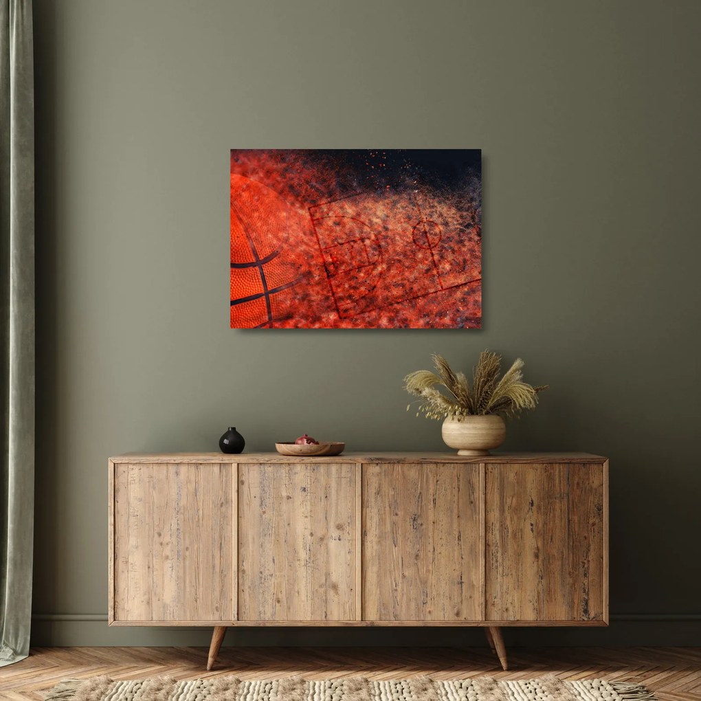 Kép - Kosárlabda labda (üvegen) (70x50 cm)
