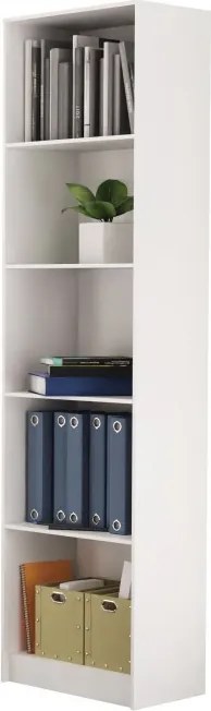R50 polcos szekrény, könyvtartó, fehér