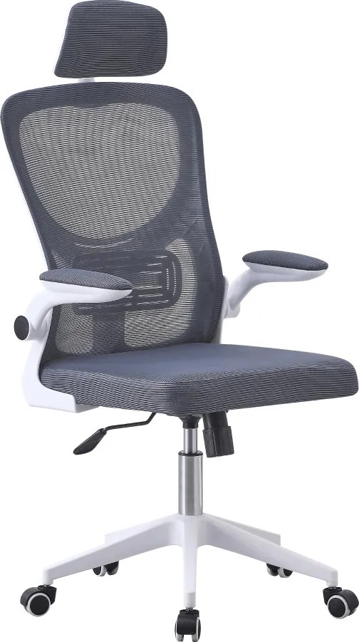 Irodai szék, szürke/fehér, MAGUS