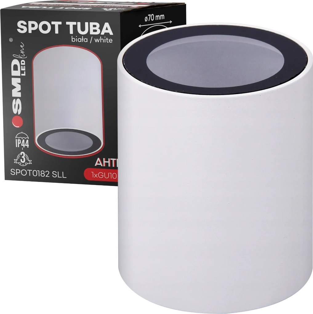 Falra szerelhető halogén lámpatest GU10 Led hermetikus IP44 mennyezeti spot