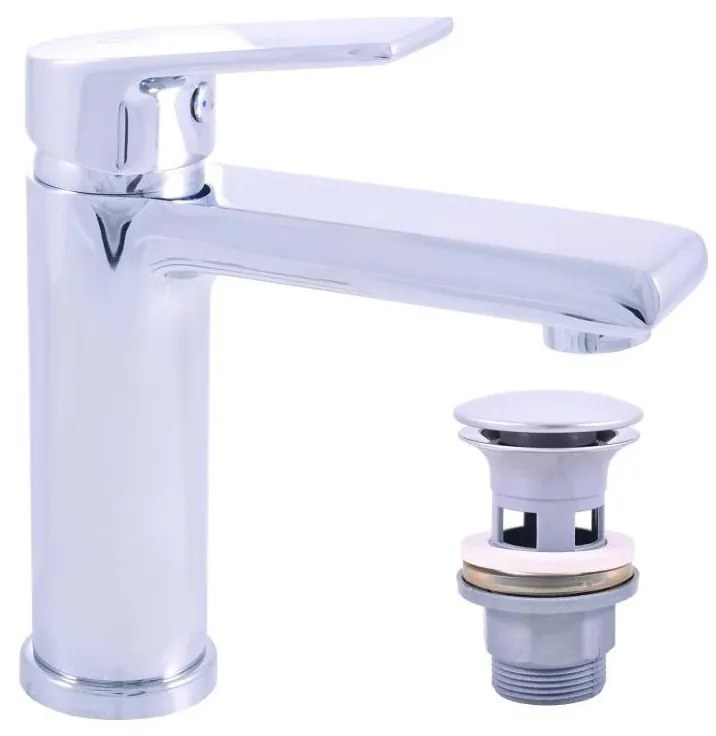 RAV Slezák CO129.0 - COLORADO 16,2 cm mosdócsaptelep + leeresztő szelep, fényes króm