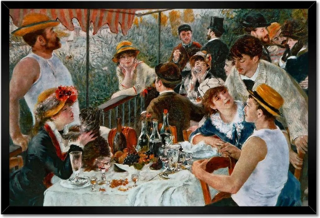 Poszterek keretben 60x40 Evezősök reggelije