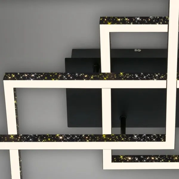 Brilo - LED Dimmelhető mennyezeti lámpa FRAME LED/57W/230V 3000K fekete