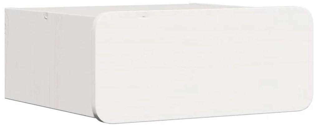 Éjjeli asztal 2 pcs Fehér 39 x 34 x 16.5 cm Tömör fenyőfa