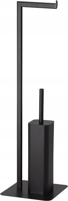 Gedy Felix WC-papír tartó, Wc kefével, matt fekete 1332