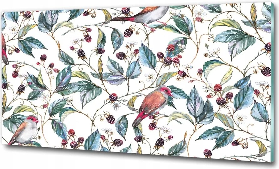 Fotó kép edzett üveg Virágos minta 100x70