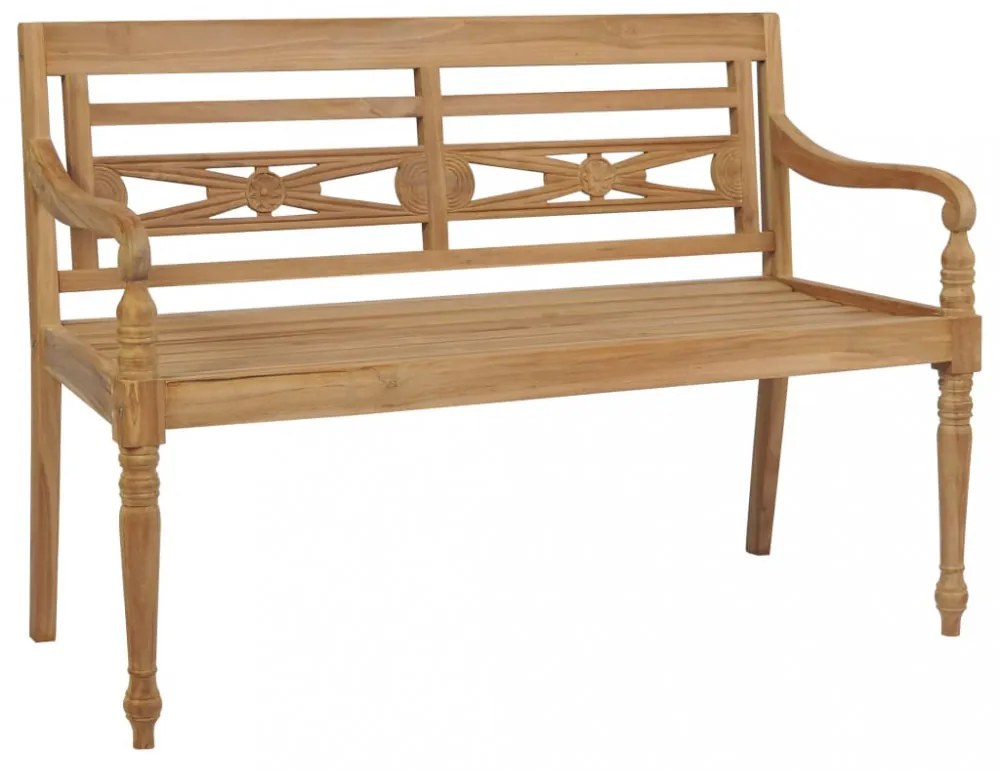 tömör tíkfa Batavia pad kék párnával 120 cm