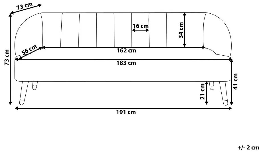 Háromszemélyes kanapé Aberlor (rózsaszín). 1008523