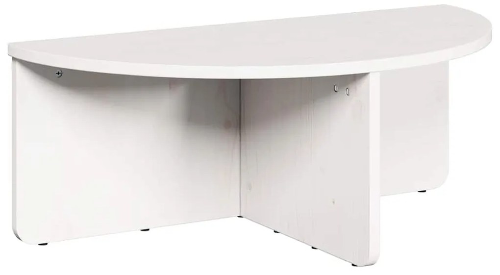 Dohányzóasztal 2 pcs Fehér 79 x 39.5 x 40 cm Tömör fenyőfa