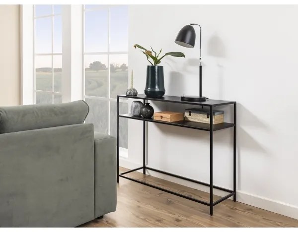 SETH konzolasztal fekete színben