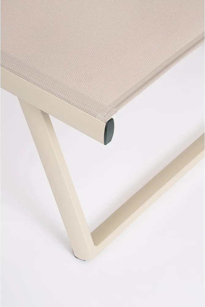 Natúr színű fém kerti napozóágy Taylor – Bizzotto