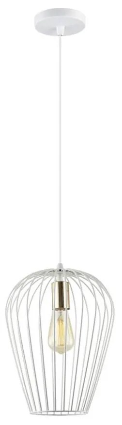 Klausen 111014 - Csillár zsinóron BLANCHE 1xE27/11W/230V fehér