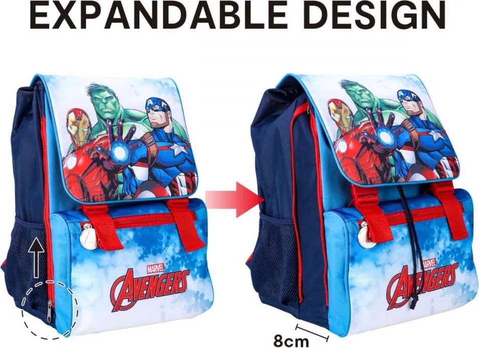 Bosszúállók Mighty Trio iskolatáska, táska 42 cm