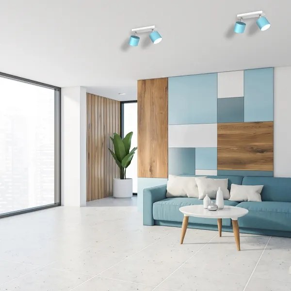 Spotlámpa DIXIE 2xGX53/11W/230V kék