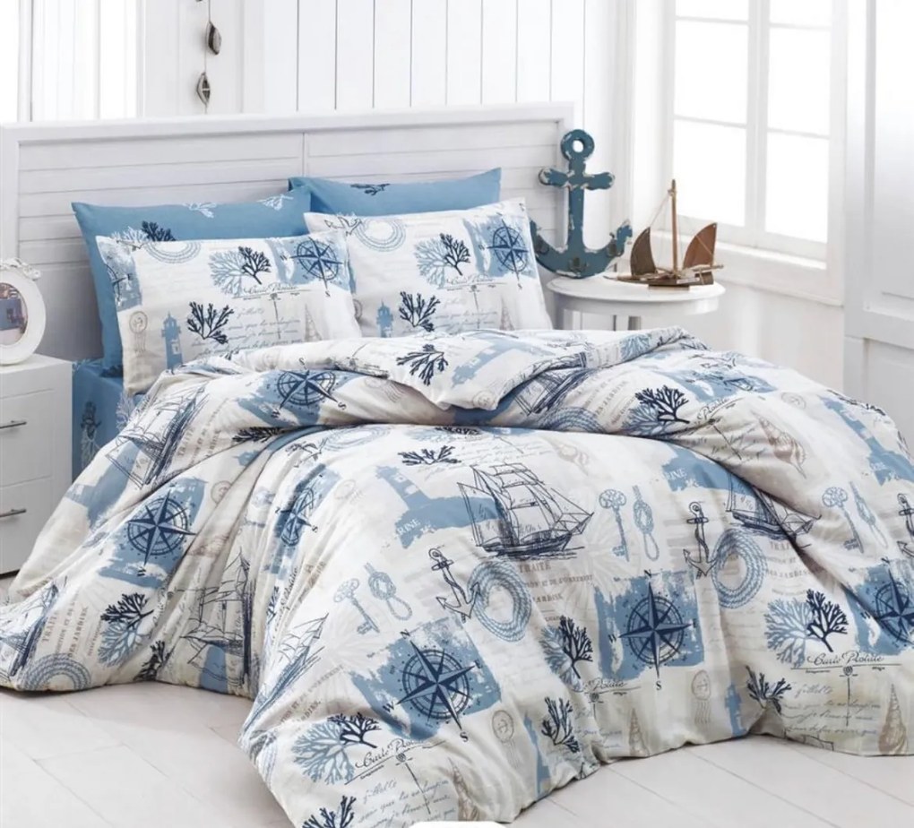 Pamut lepedők Atlantic TiaHome - 1x Párna 90x70cm, 1x Paplan 140x200cm