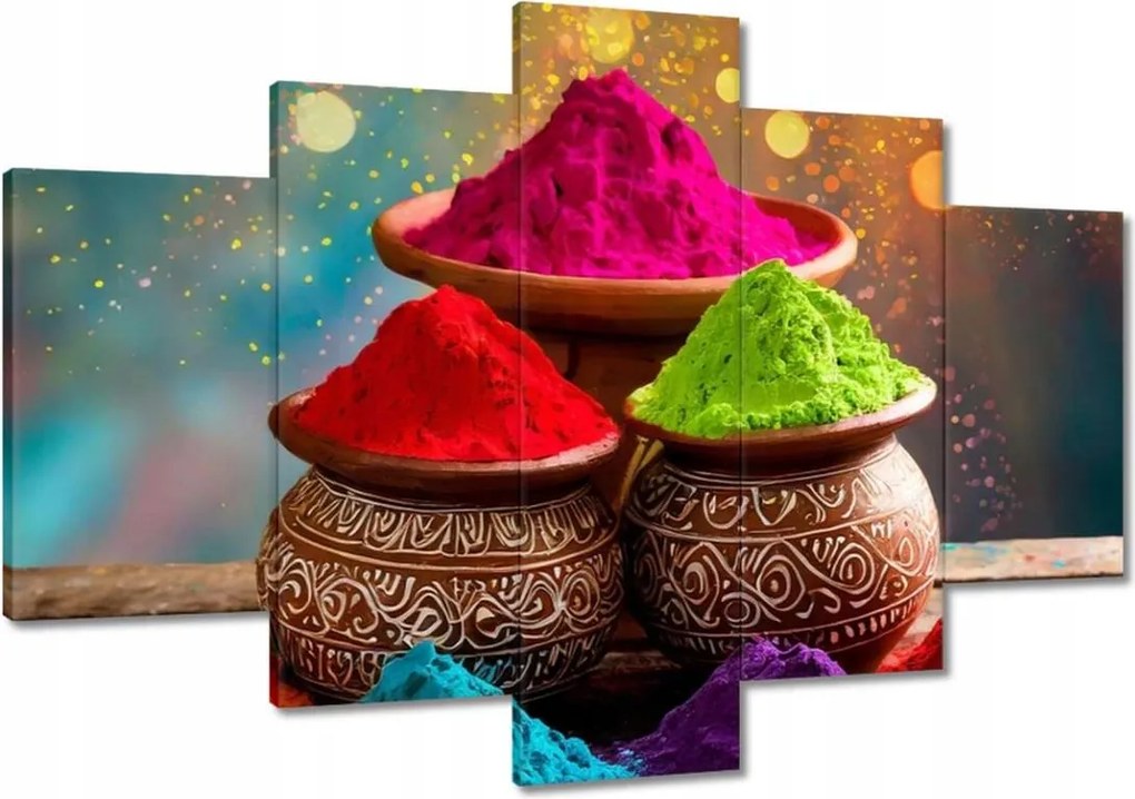 Festmények 120x80 Színfesztivál Színes porok