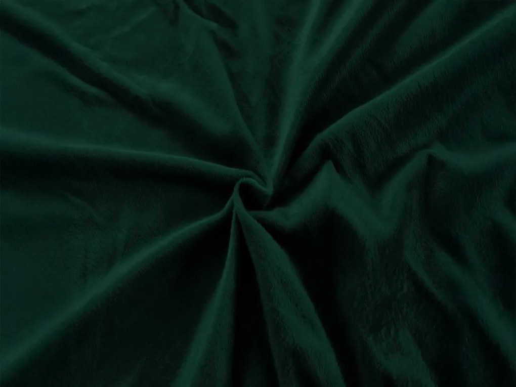 Mikroplüss lepedő NOLVIA 160x200 cm sötétzöld