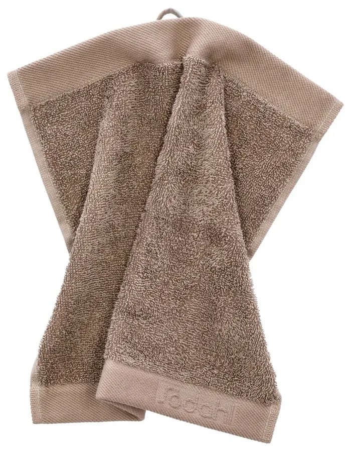 Barna frottír pamut törölköző 30x30 cm Comfort – Södahl