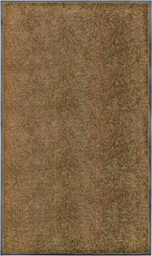 vidaXL barna kimosható lábtörlő 90 x 150 cm
