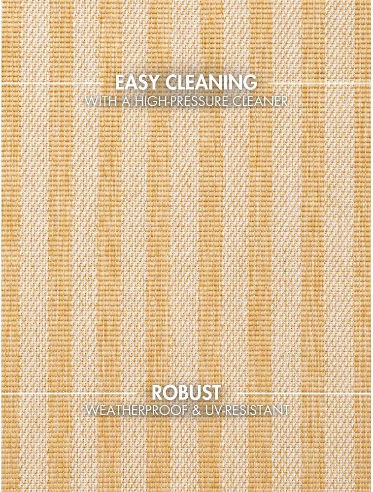 Okkersárga-krémszínű kültéri-beltéri szőnyeg 160x230 cm Haringey Linley – Ted Baker