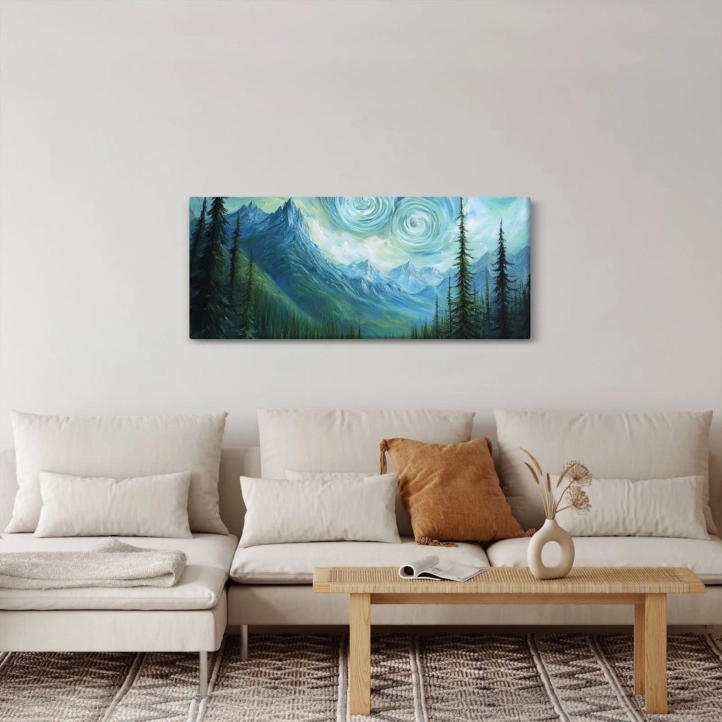 Kép - Táj Van Gogh érintésével (120x50 cm)
