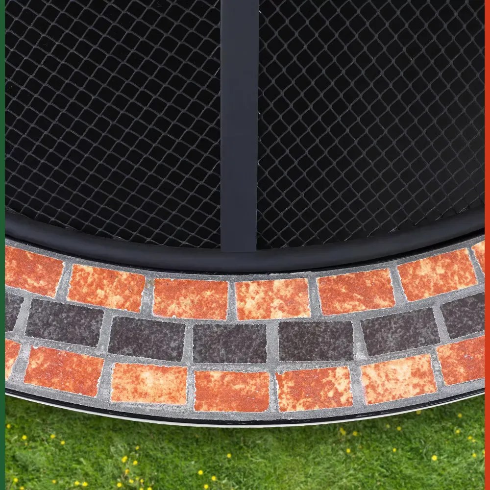 monzana® Fuoco tűzrakóhely Ø76 cm - mozaik