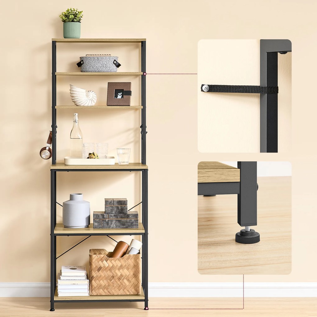 Konyhai állvány TAYLOR ARTISAN 6 polc, 167x60 cm