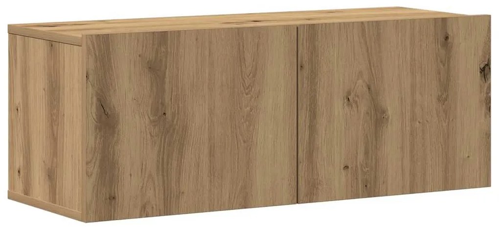 fali TV szekrények 3 db kézműves tölgy szerelt fa