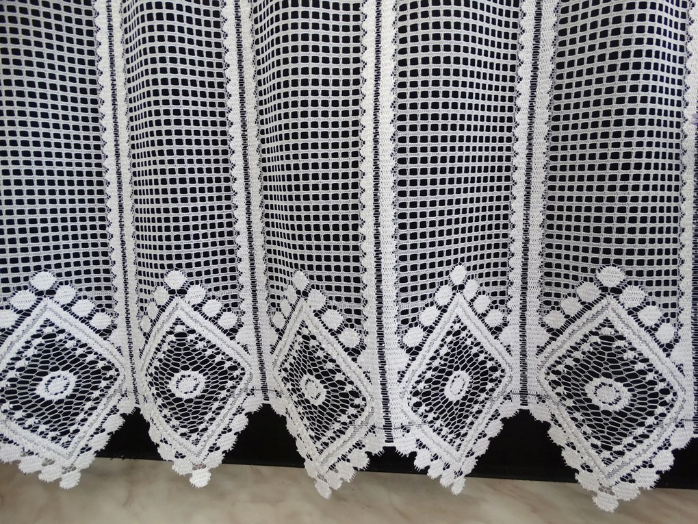 Mg Irigység Panel jacquard fehér 36044 150x40cm Kész M