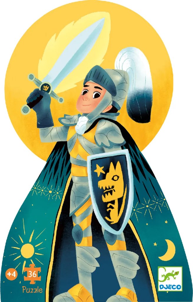 Formadobozos puzzle - Telihold lovagja, 36 db-os - Full moon knight