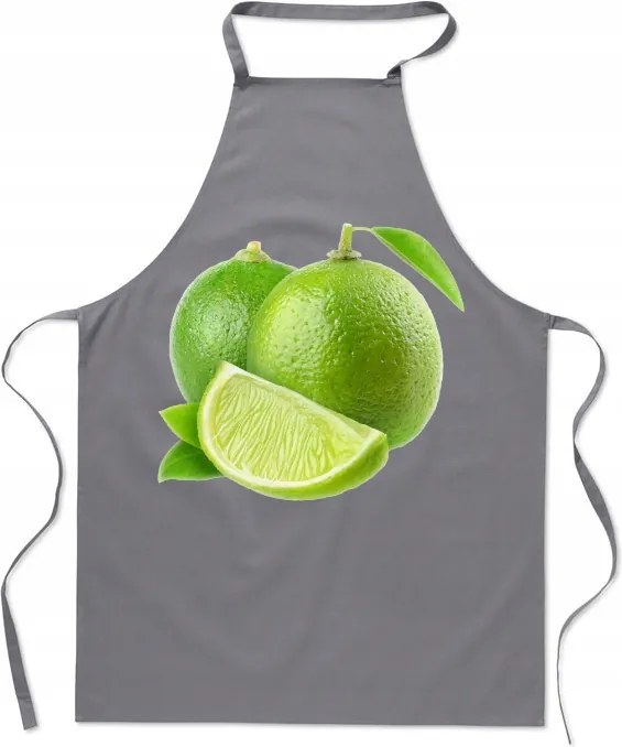 Konyhai kötény nyomott mintás lime