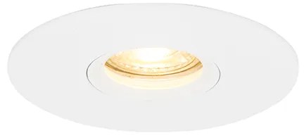 6 darabos modern beépíthető spotlámpa szett, fehér, 12 cm - Buco