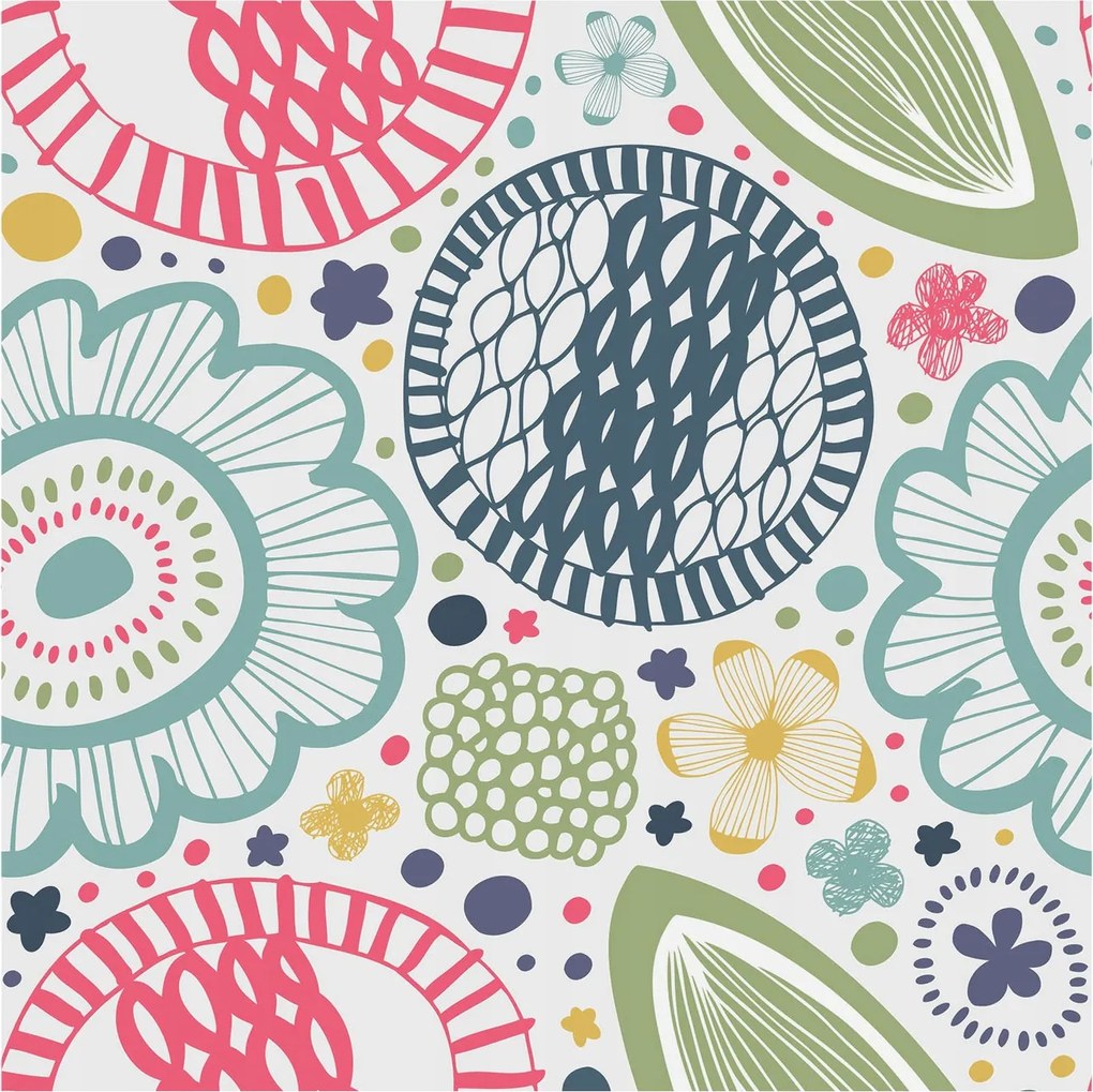 Flizelin tapéta Divatos 3D fali ragasztó Virágos minták 250x250 Ragasztó