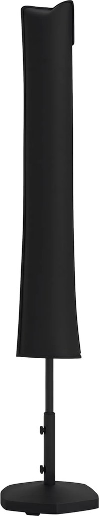 Outsunny Vízhatlan Kert Napernyő Borító Oxford 420D Parasol Borító Cipzárral Kültéri Kerthez 178x25/35 cm Fekete | Aosom