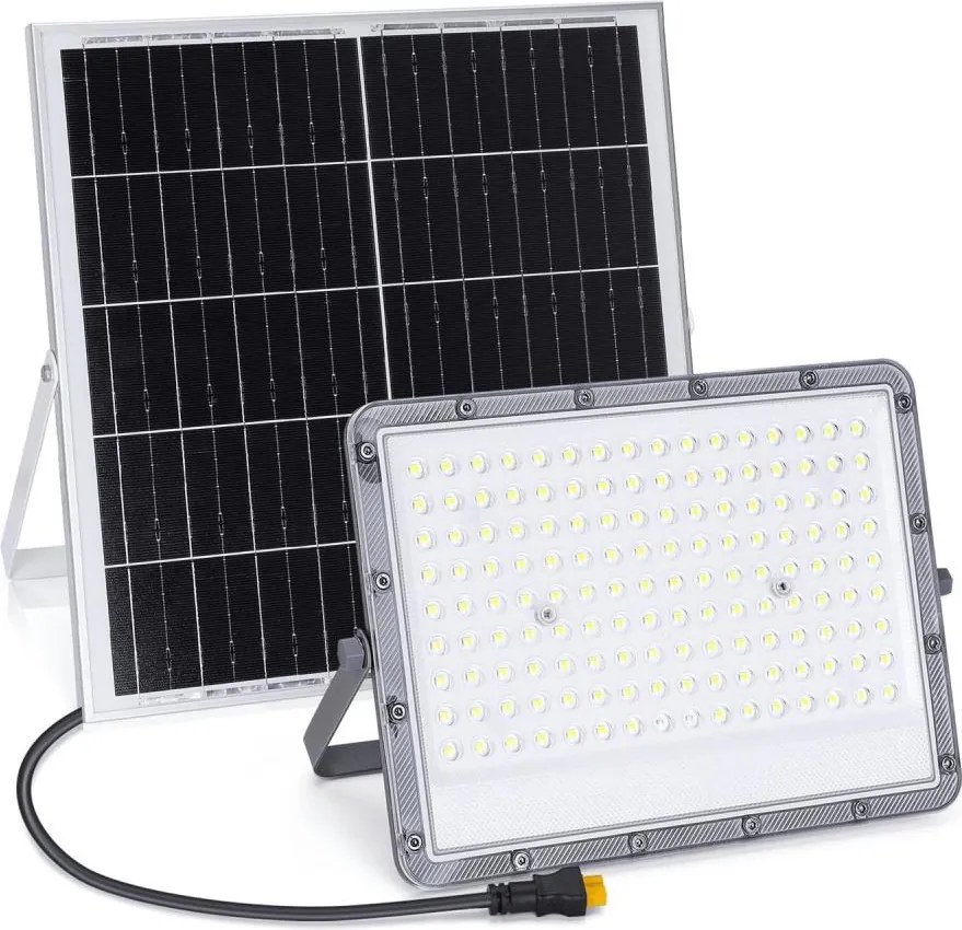 Aigostar - LED Fényerőszabályozható napelemes reflektor LED/200W/3,4V IP65 + távirányító