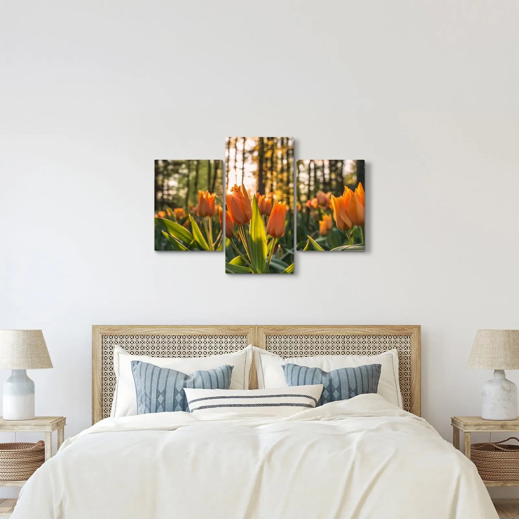 Narancssárga tulipán képe (90x60 cm)